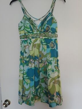OC by OC Mint Satin Silk Dress (Mint)